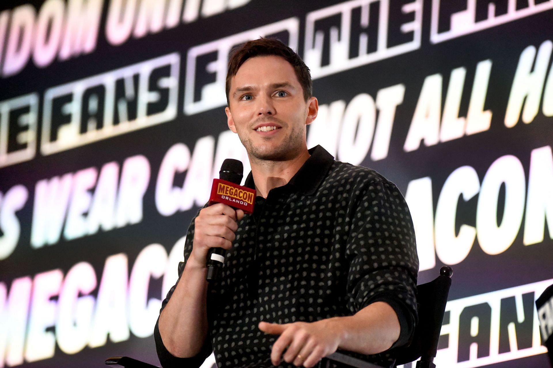 Nicholas Hoult speaks at MegaCon Orlando 2025 at Orange County Convention Center on February 07, 2025 in Orlando, Florida. (Photo by Gerardo Mora/Getty Images)